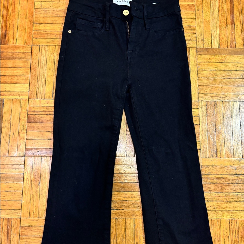 Frame Le Crop Boot Mini Black Size 23